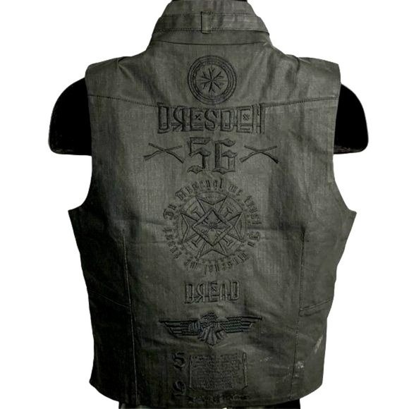 Arsenal Forty Three Other - Arsenal Forty Three Stand Strong Button Up Vest S Black Embroidered Waistcoat